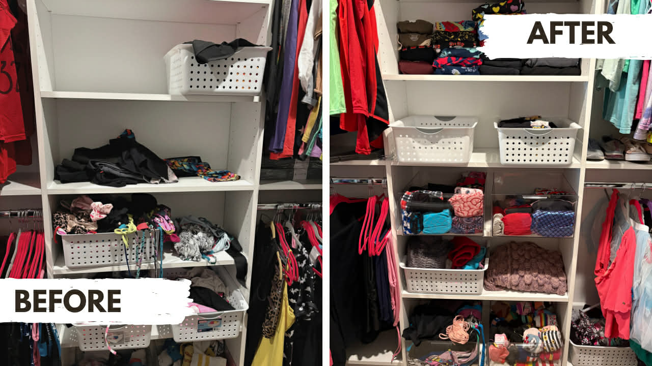Before and after organizing project photo 6